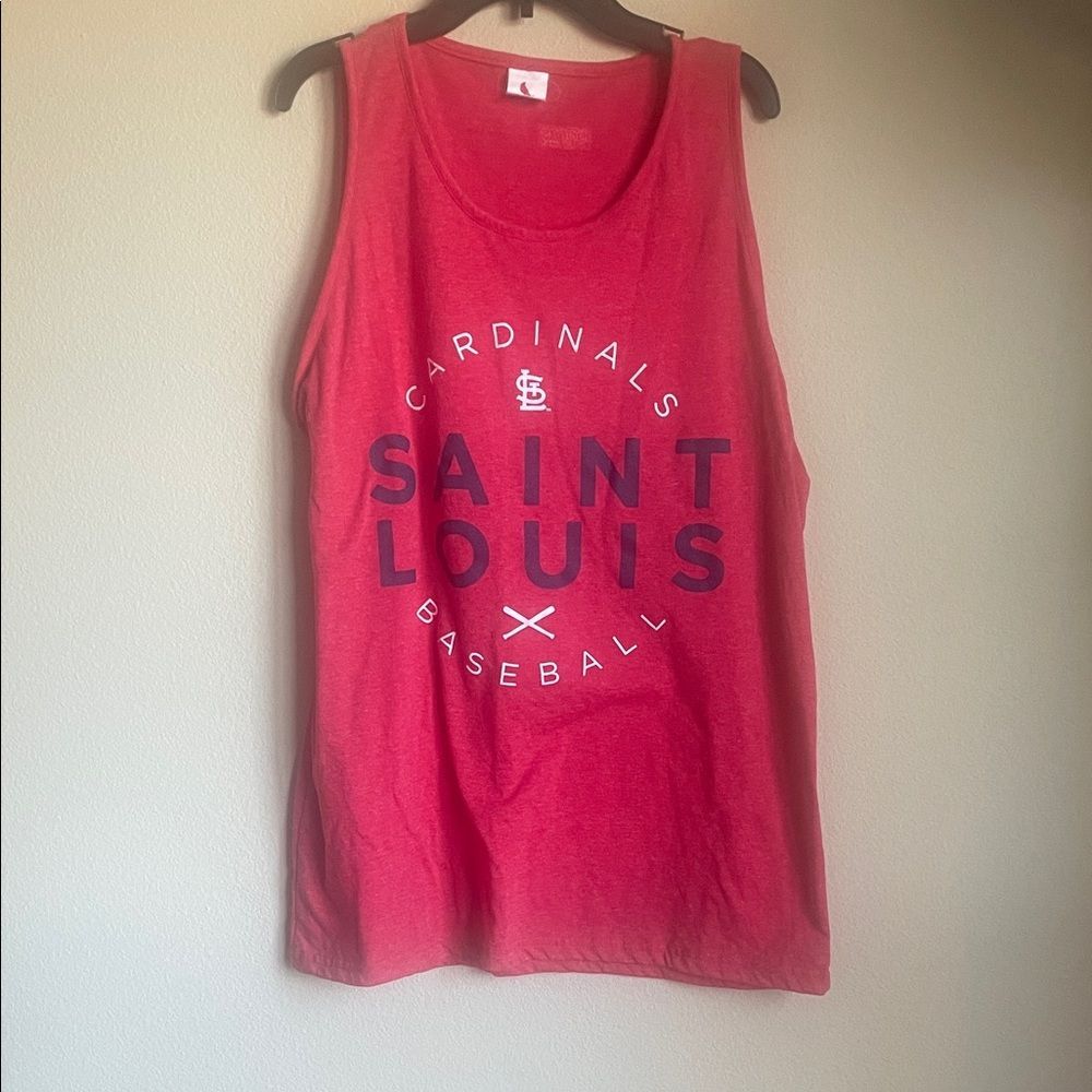 Red Saint Louis Cardinals Tank Top fits xl